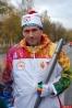 Боксер Валерий Брудов пробежал свой этап эстафеты Олимпийского огня