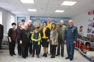 Родственники первого начальника отдела пожарной охраны Псковской области посетили пожарно-техническую выставку.
