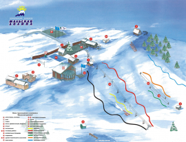 Катание на сноуборде, ватрушке, беговых лыжах